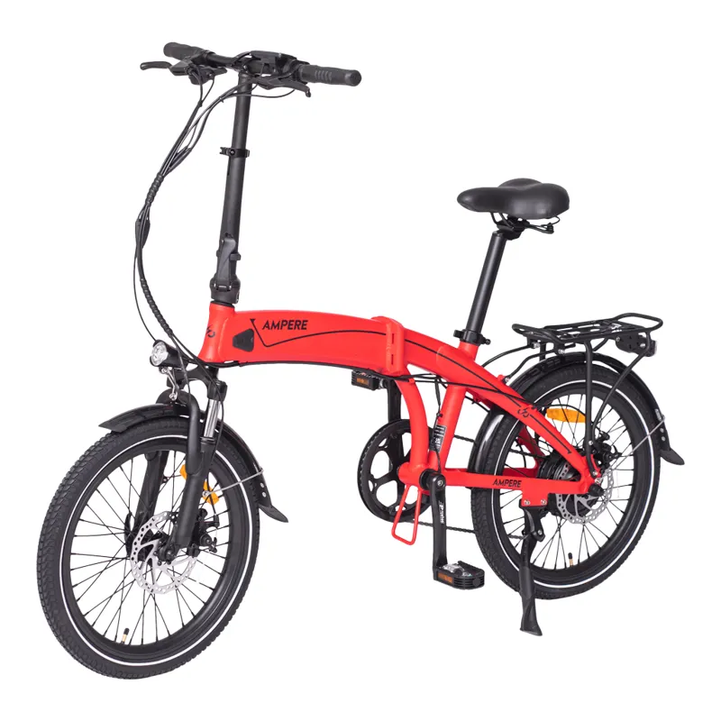 Ampere Mode Electric Folding Bike Red-11